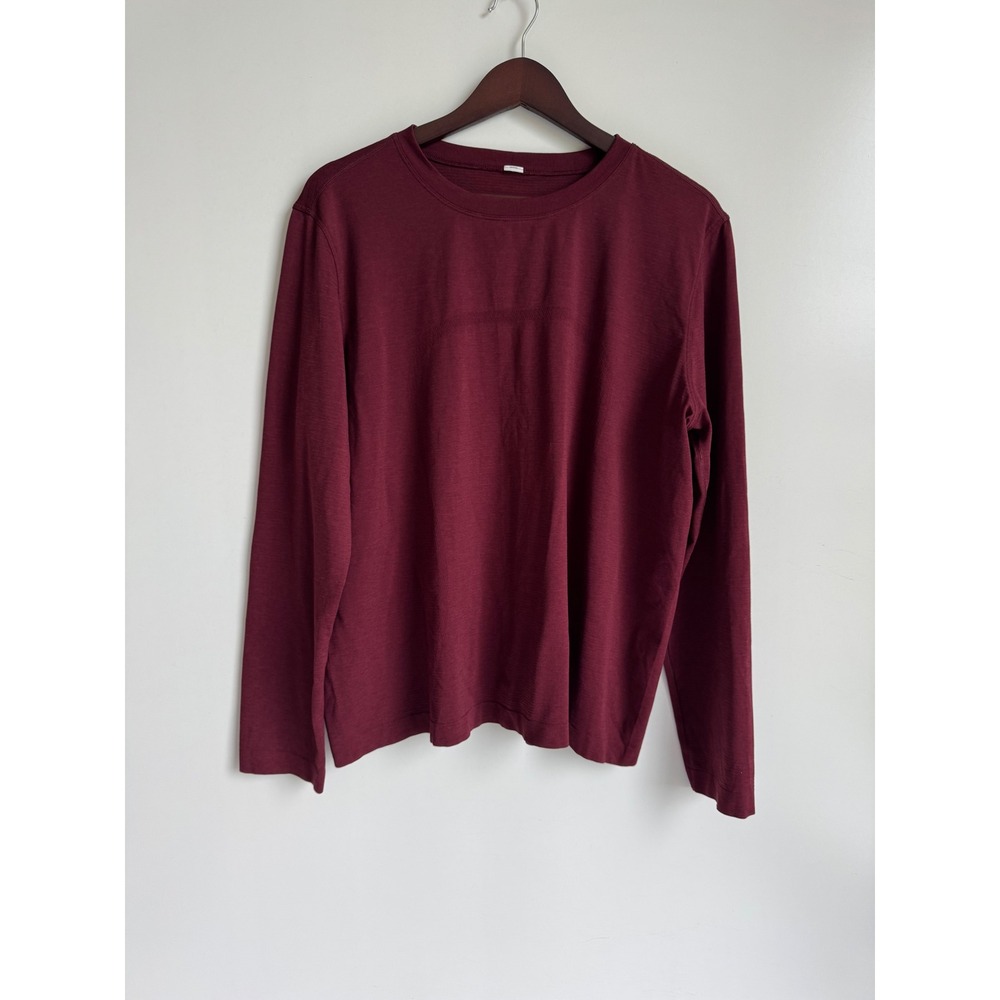 Lululemon Swiftly Tech Long Sleeve Shirt Burgundy Maroon Activewear Athletic
